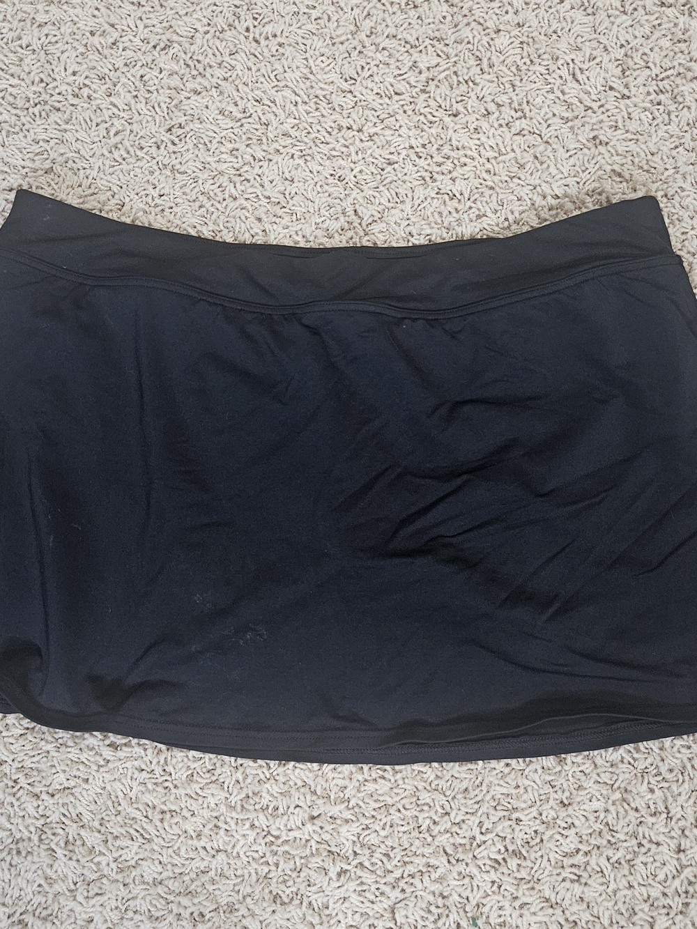 Lands' End Black Swim Skirt